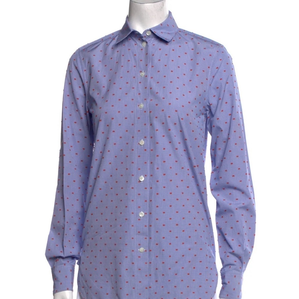 PHEOBE PHILO CÉLINE Woman’s double collar Oxford